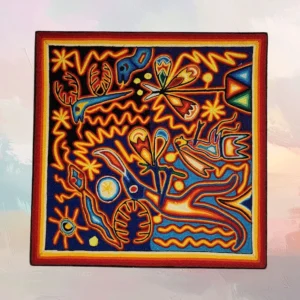 Huichol Yarn Painting 12"x12" (#30)
