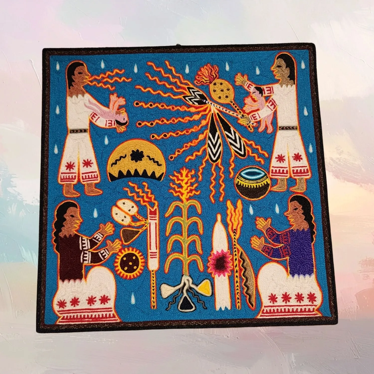 Huichol Yarn painting