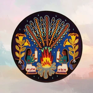 Huichol Yarn Painting 12"x12" (#5)