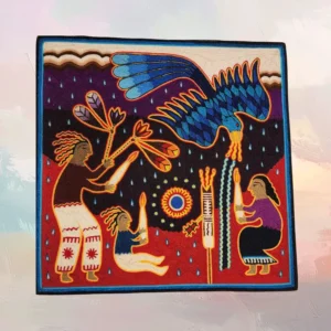 Huichol Yarn Painting 12"x12" (#9)