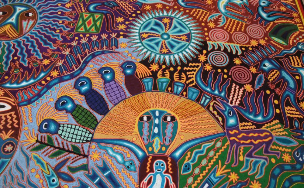 Huichol Art Yarn Painting