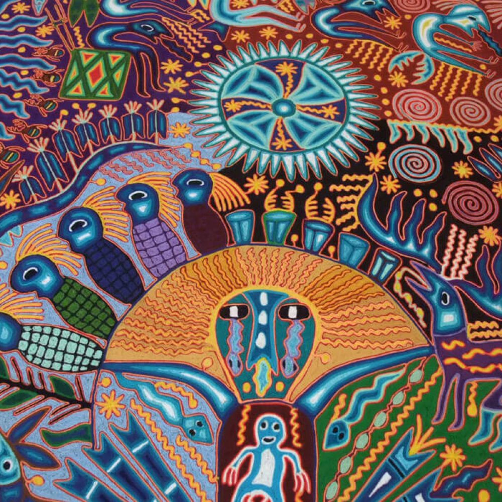 Huichol Art Yarn Painting